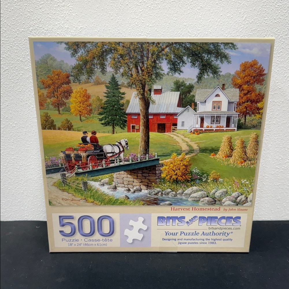 Bits and Pieces Harvest Homestead 500 Piece jigsaw Puzzle